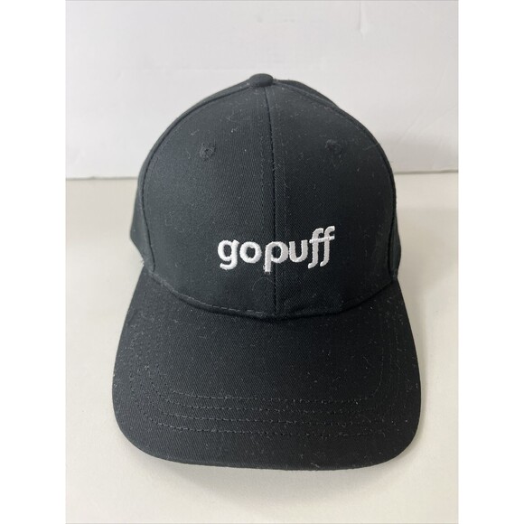 gopuff Adult Hat Cap Black One Size Adjustable Baseball Logo Food Deliver - Picture 1 of 7